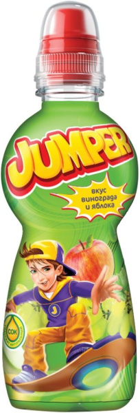 JUMPER напиток виноград-яблоко 0,33 спорт-лок (12)